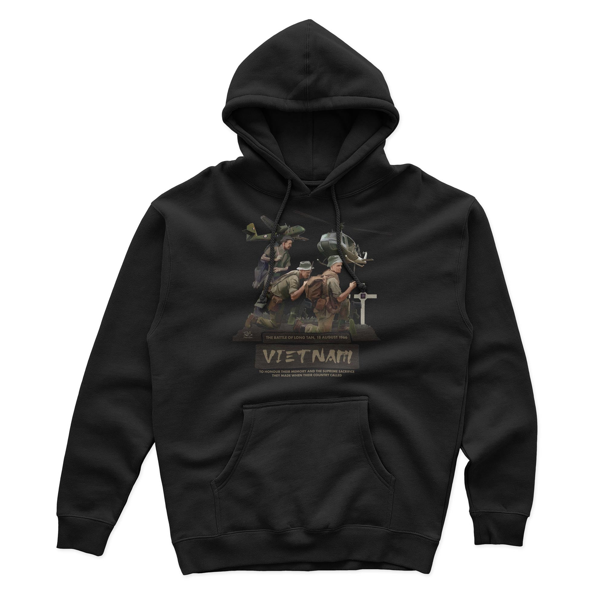 Battle Of Long Tan cotton hoodie