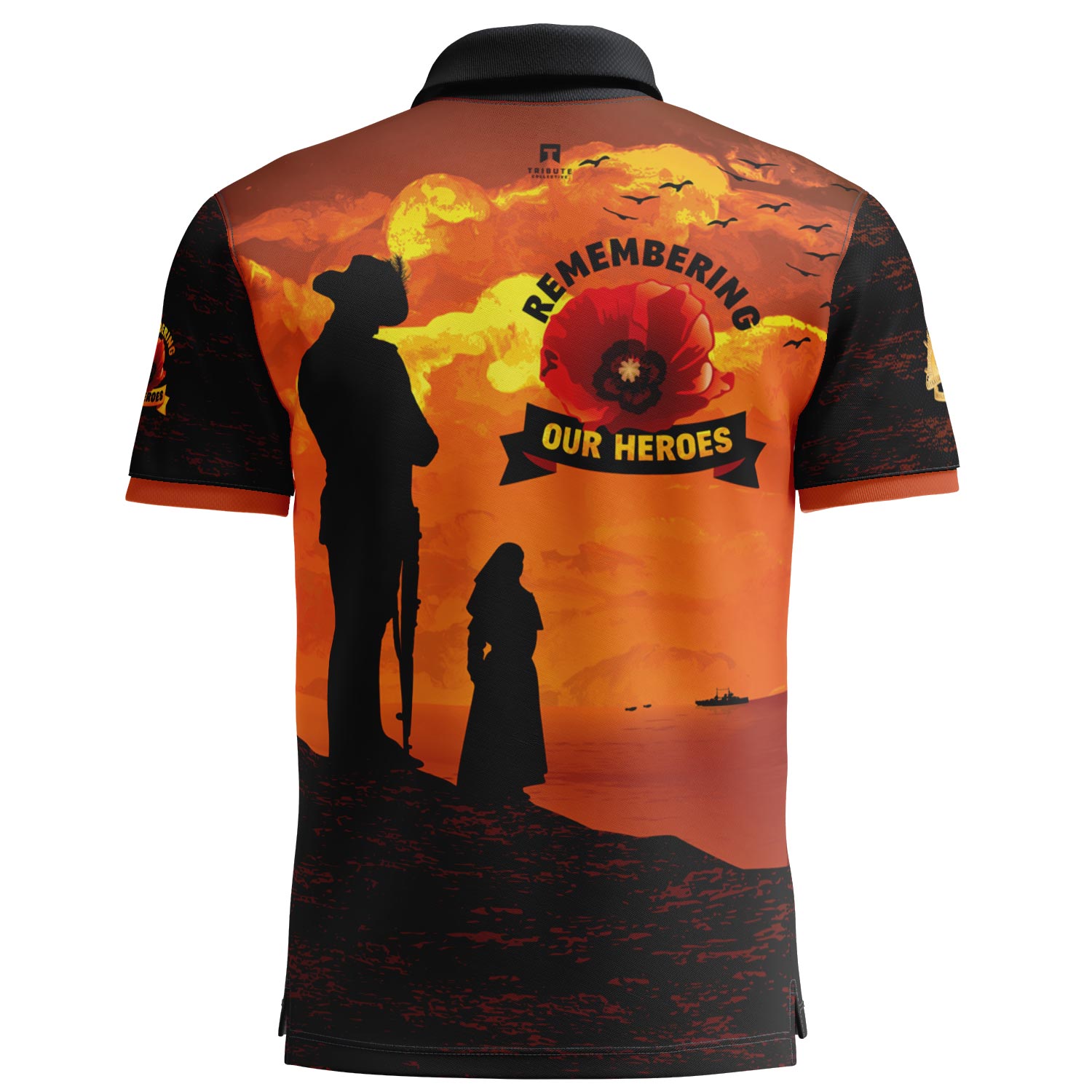 Remembering Our Heroes polo with pocket