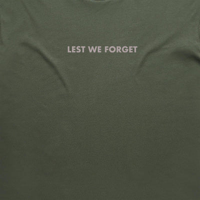 Lest We Forget + NZ Flag cotton t-shirt