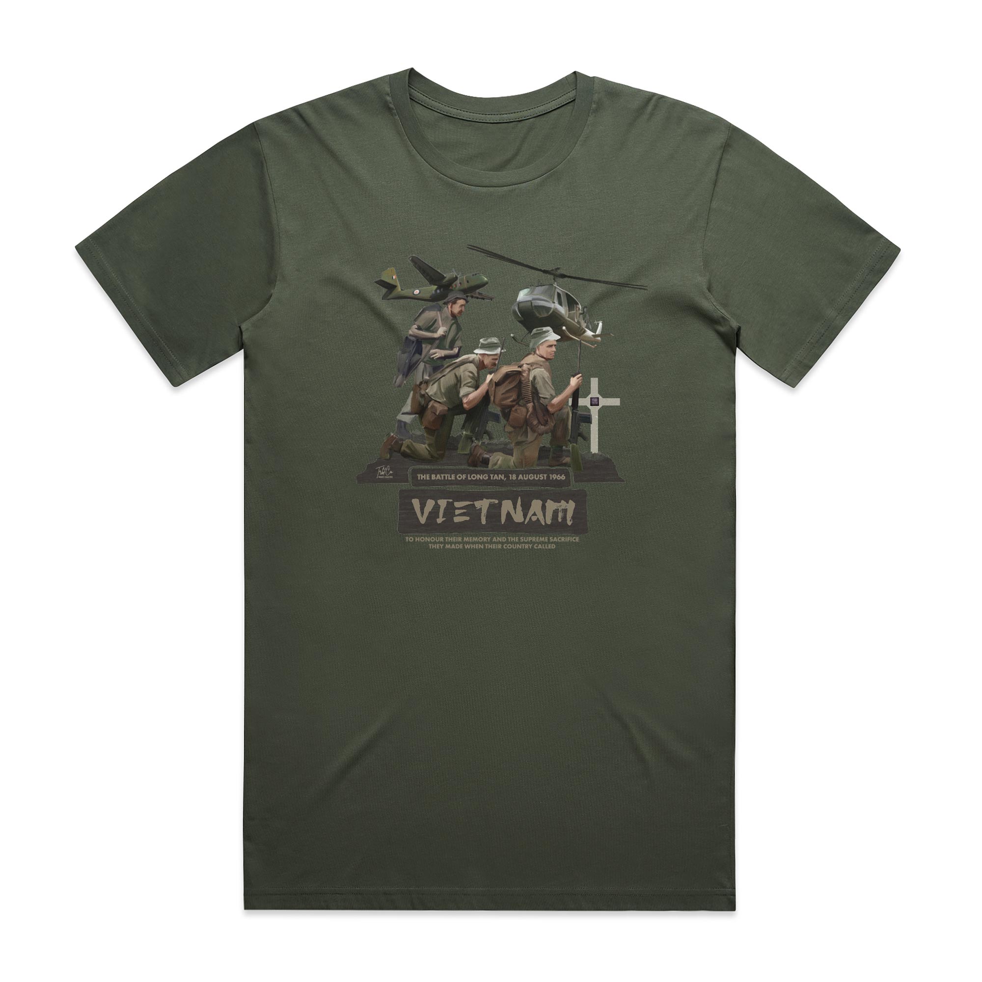 Battle Of Long Tan cotton t-shirt