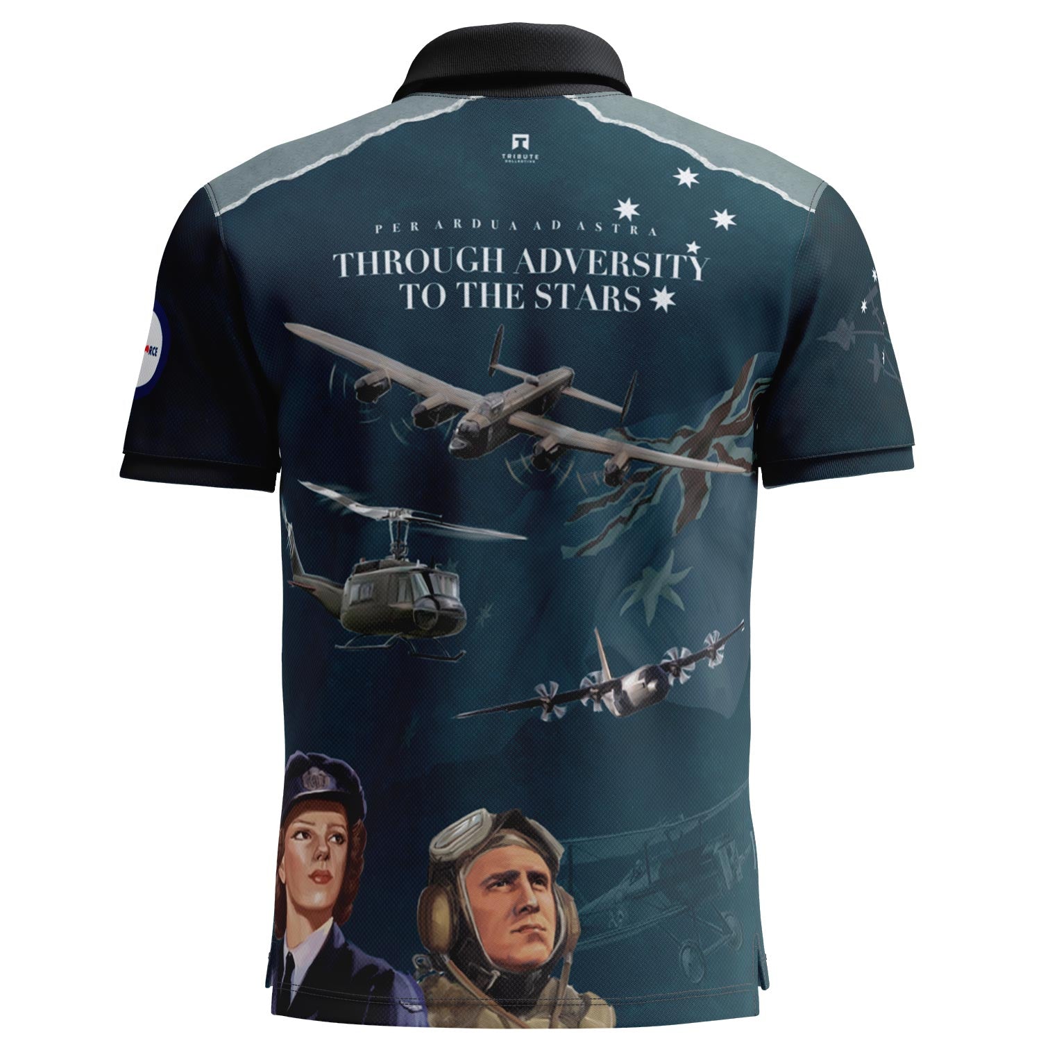 Airforce polo with pocket