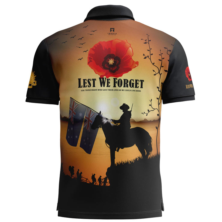 Lest We Forget polo with pocket