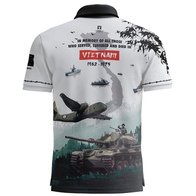 Vietnam Veterans polo with pocket