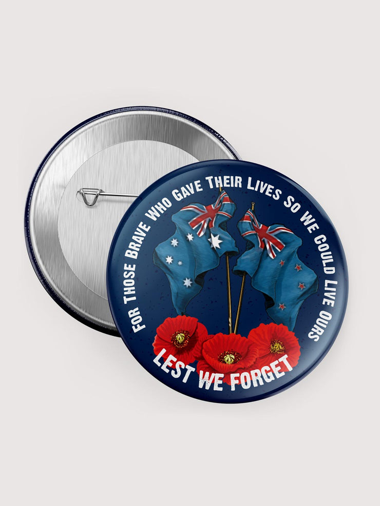 Remembrance pin-back button