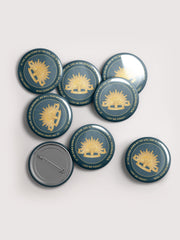 The Rising Sun pin-back button